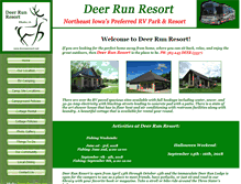 Tablet Screenshot of deerrunresort.net